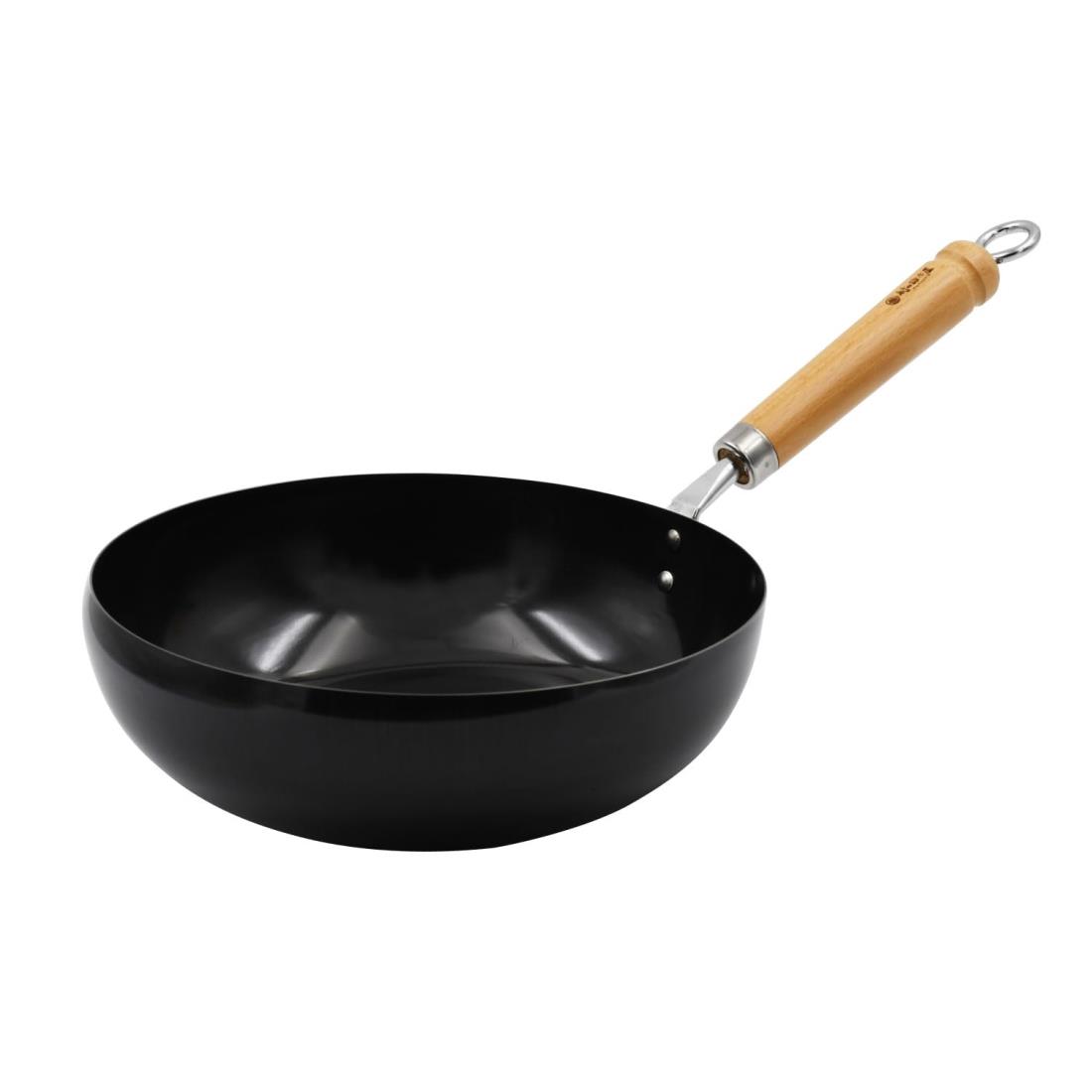 【燕三条製】村の鍛冶屋 鉄製 こぼれにくい 炒め鍋 23cm ガス火・IHコンロ対応 MADE IN JAPAN