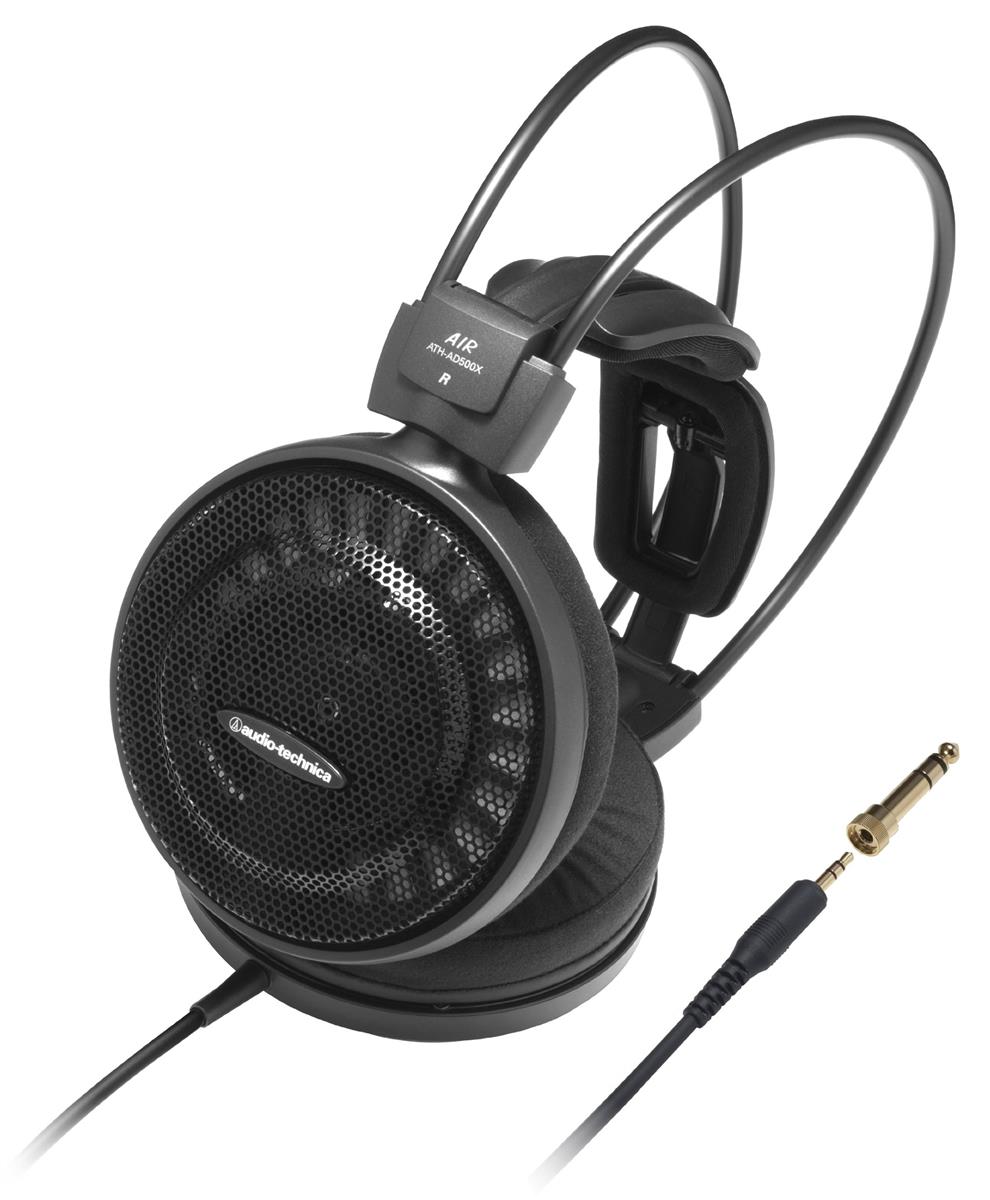 オーディオテクニカ ATH-AD500X ヘッドホン 有線 エアーダイナミック 開放型 オープン型 ブラック