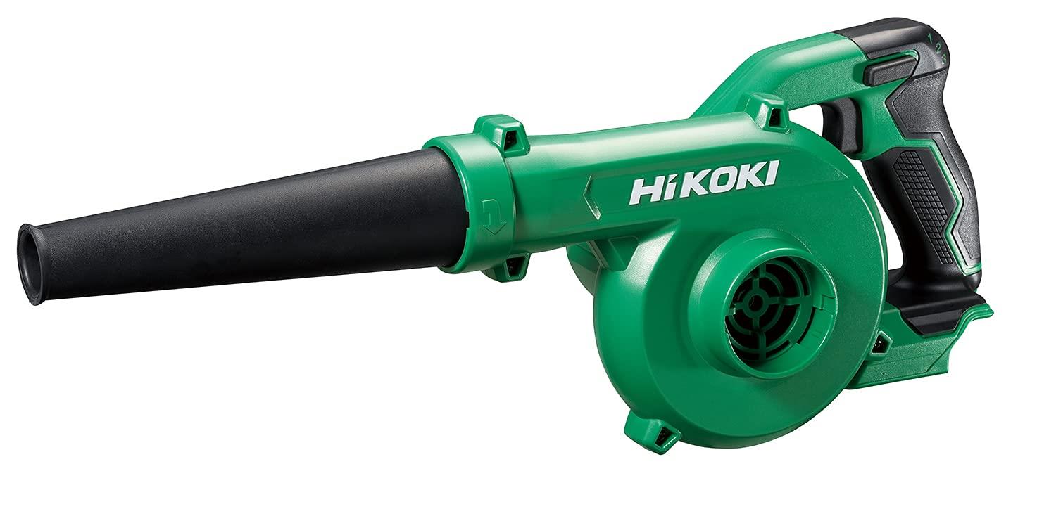 HiKOKI(ハイコーキ) 14.4V 18V 兼用 充電式 ブロワ 大風量 低振動 風量3段切替+無段変速スイッチ 蓄電池・充電器別売り RB18DC(NN) グリーン|ブラック