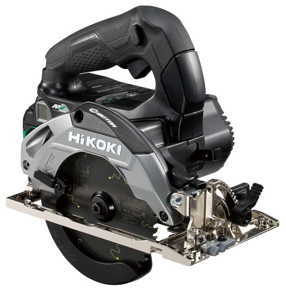 HiKOKI(ハイコーキ) 36V 申し受ける式 丸のこ C3605DA のこ刃径125粍 ストロングブラック Bluetooth付乾電池2個・申し受ける器・取り合わせ入れもの4・集じんアダプタ・チップソー黒鯱付 C3605DA(SK)(2XPBSZ) 電気丸のこ-切断工具-電動工具本体