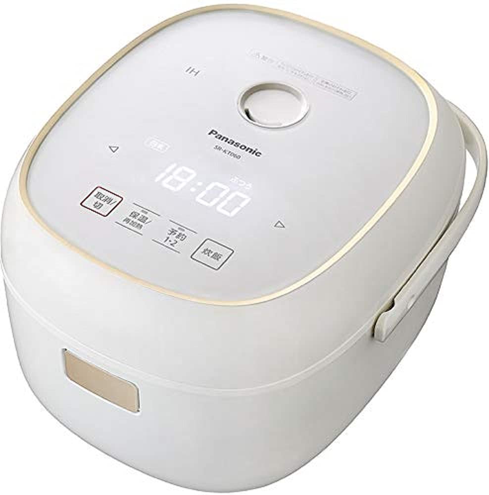 パナソニック 炊飯器 3.5合 一人暮らし IH フラット天面 ホワイト SR-KT060-W｜kai-shop 店