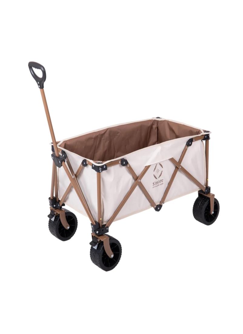 S'more(スモア) One touch storage wagon II ワンタッチストレージワゴン リニューアル 大荷物を一気に運べるワゴン ワゴン キャンプ アウトドア SMOFTTY009a