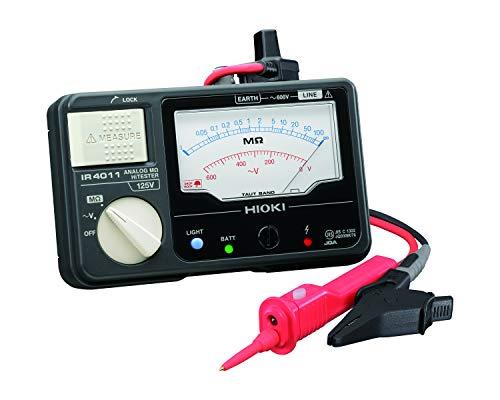 HIOKI (日置電機) 絶縁抵抗計 IR4011-11 アナログメグオームハイテスタ スイッチ付きリードセット L9788-11 付属品 JIS認証 日本製 定格 単レンジ DC 125V メガー｜kai-shop 店