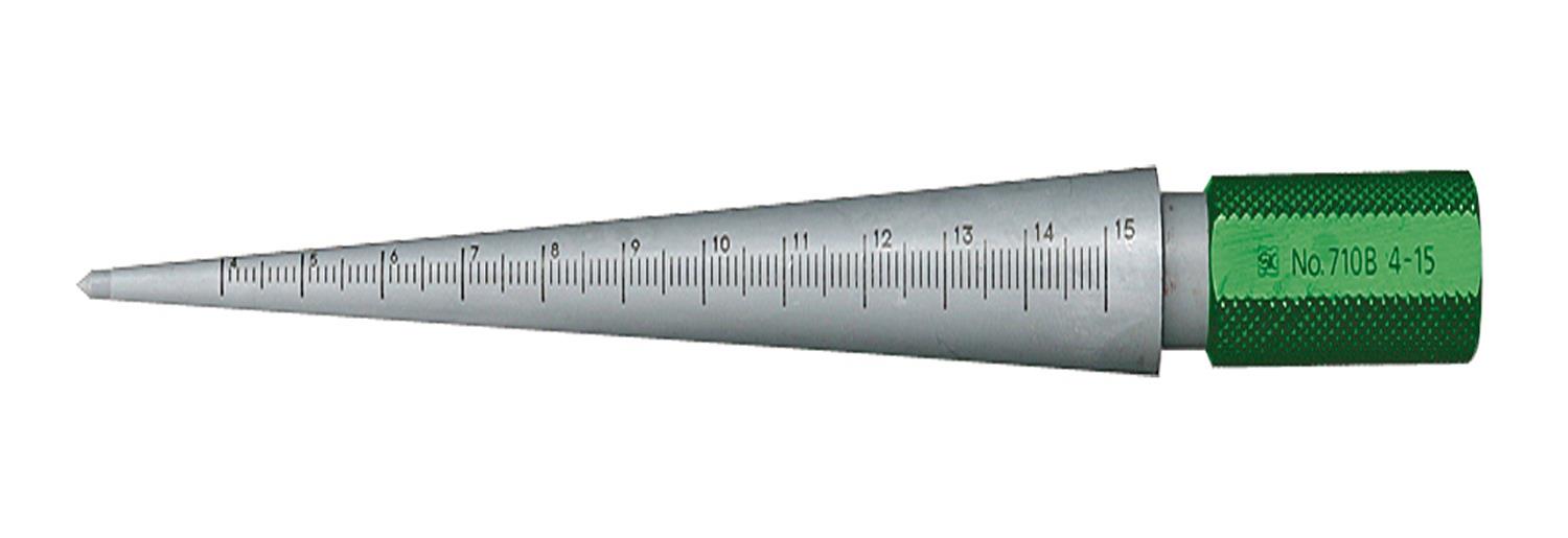新潟精機 SK 日本製 テーパーゲージ 円筒タイプ 4-15mm CGTPG-710B カラーグリップ付 緑