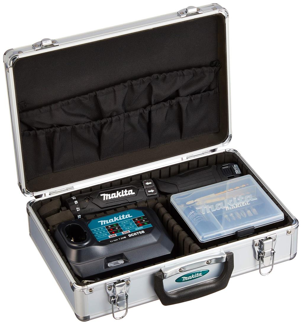 マキタ(Makita) 申し受ける式ペンドライバドリル(黒) 7.2V 1.5Ah バッテリ2本・申し受ける器・軽銀入れもの付 DF012DSHXB