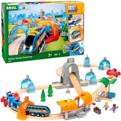 BRIO (ブリオ) スマートテックサウンド DX仕掛ける [全37天下太平] 3歳~ (電動鉄道車両 路面電車 手あそび 木製 軌跡) 33972