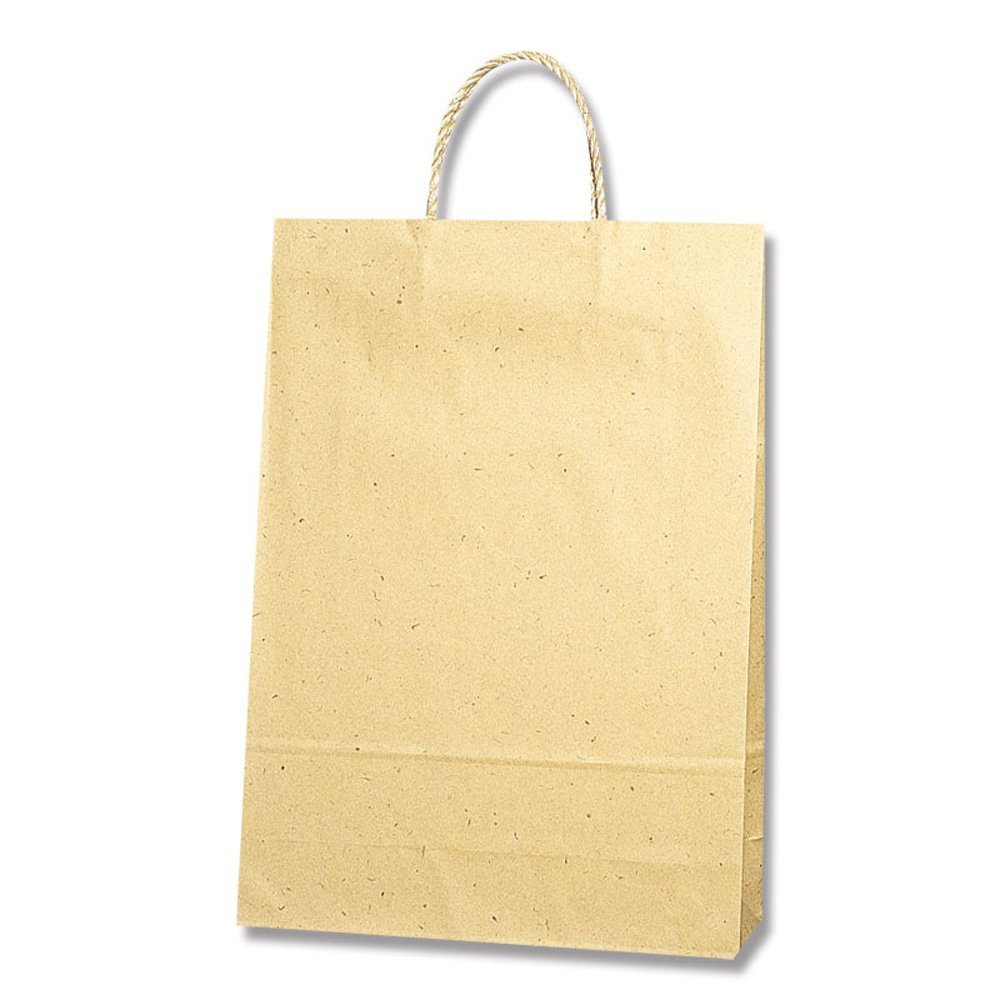 シモジマ ヘイコー 手提 紙袋 スムースバッグ 2才 ナチュラル 32x11.5x45cm 25枚 003157409