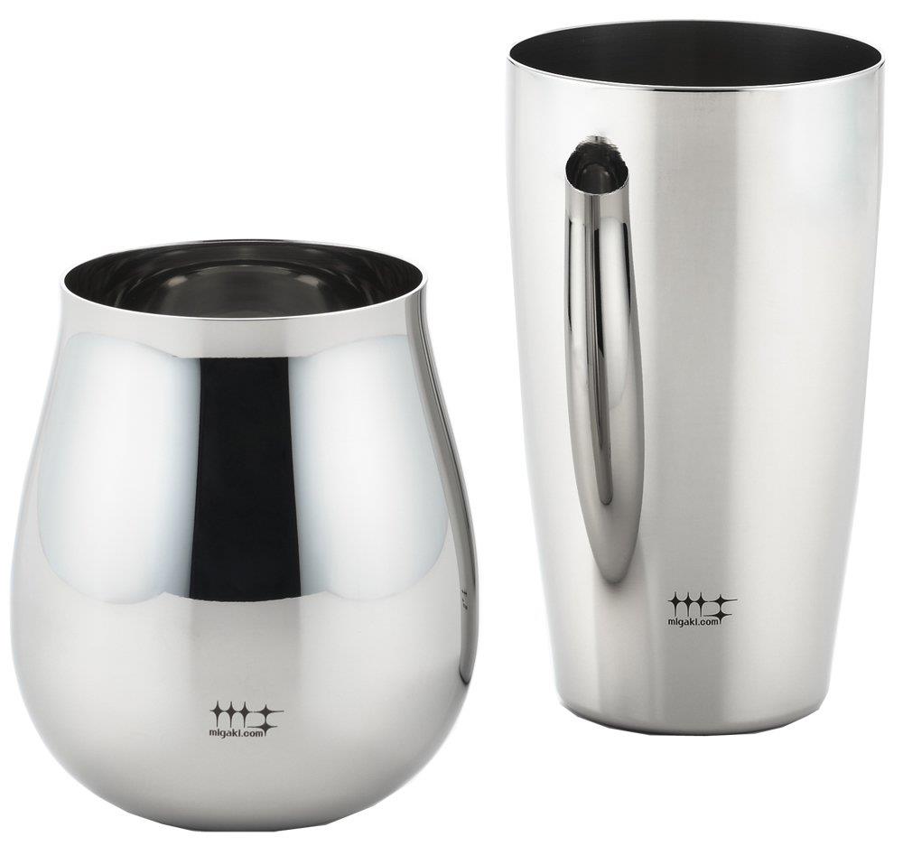 ヨシカワ 日本製 タンブラー 2個セット ワインタンブラー430ml & ビアタンブラー400ml 磨き屋シンジケート YJ2259