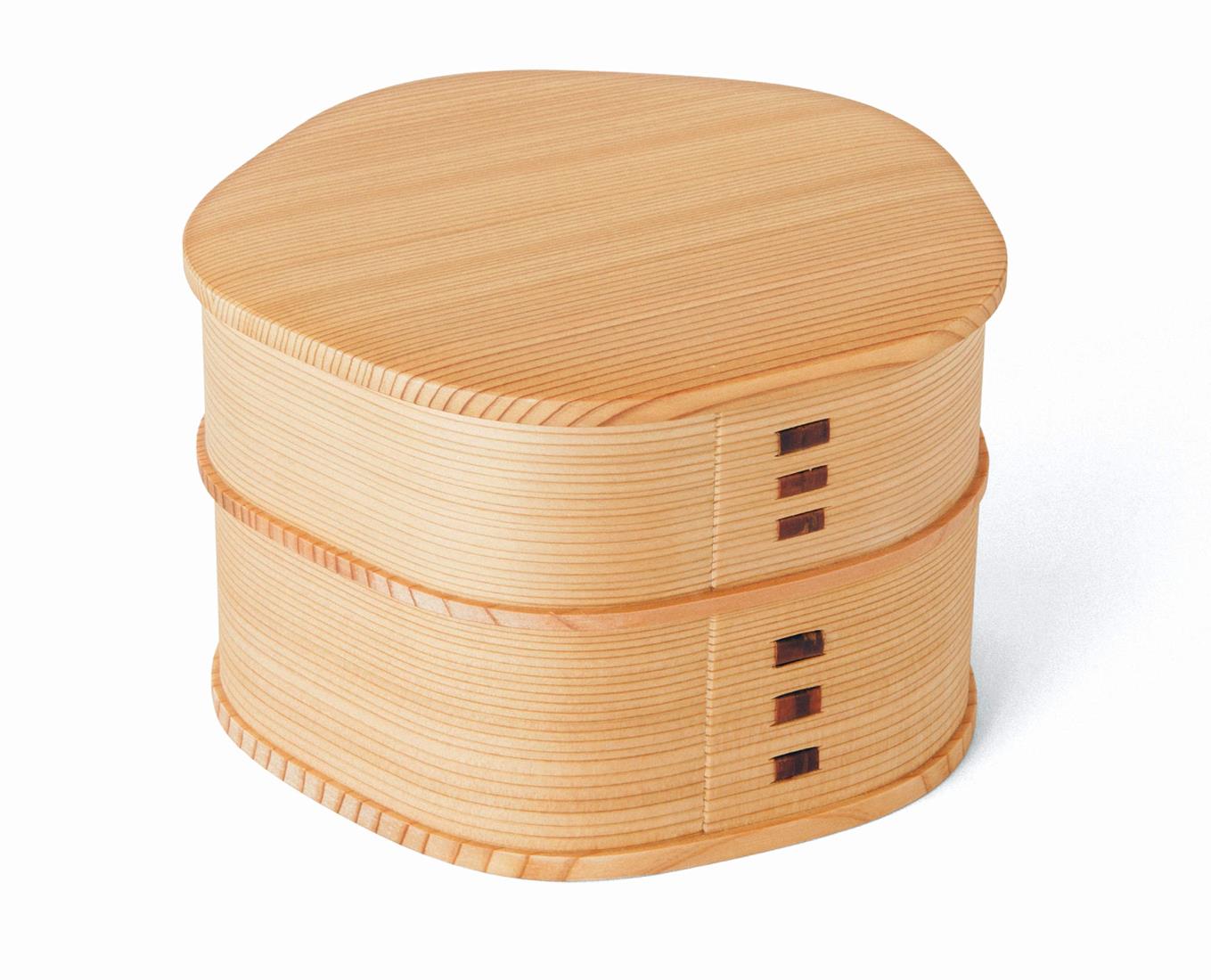 ?秋田杉 曲げわっぱ 梅花 弁当 まげわっぱ 弁当箱 日本製 3740 大人用弁当箱-キッチン用品・食器・調理器具