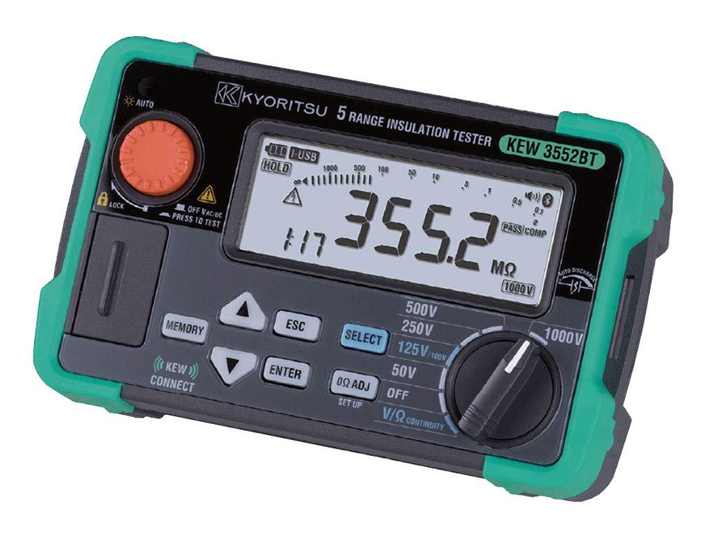 共立明かり表示計器 (KYORITSU) Bluetooth Smart 積み上げる 6領域縁切り持ちこたえる計 (50V/100V/125V/250V/500V/1000V) 記憶装置役立つこと有り : KEW 3552BT