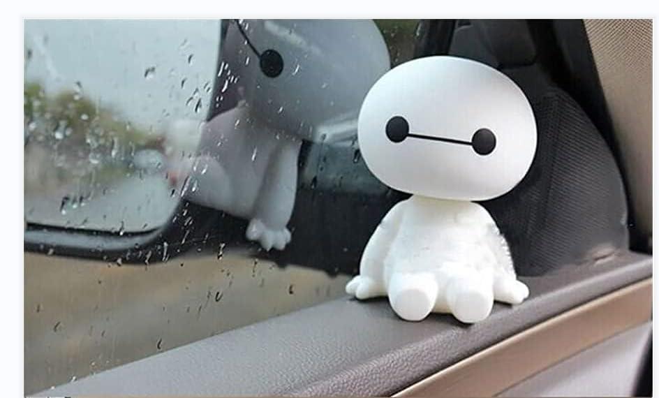 漫画のプラスチックベイマックスロボット振って頭フィギュア車の装飾品自動インテリア装飾ビッグヒーローおもちゃ飾りカースタイリング画像