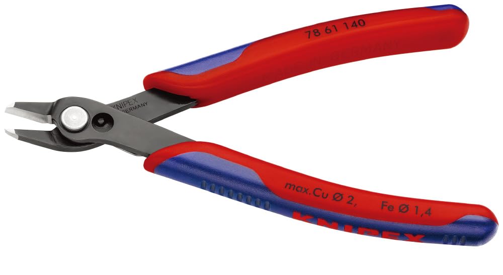 KNIPEX クニペックス エレクトロニクススーパーニッパーXL 全長140mm 黒表面処理ヘッド コンフォートハンドル 7861-140