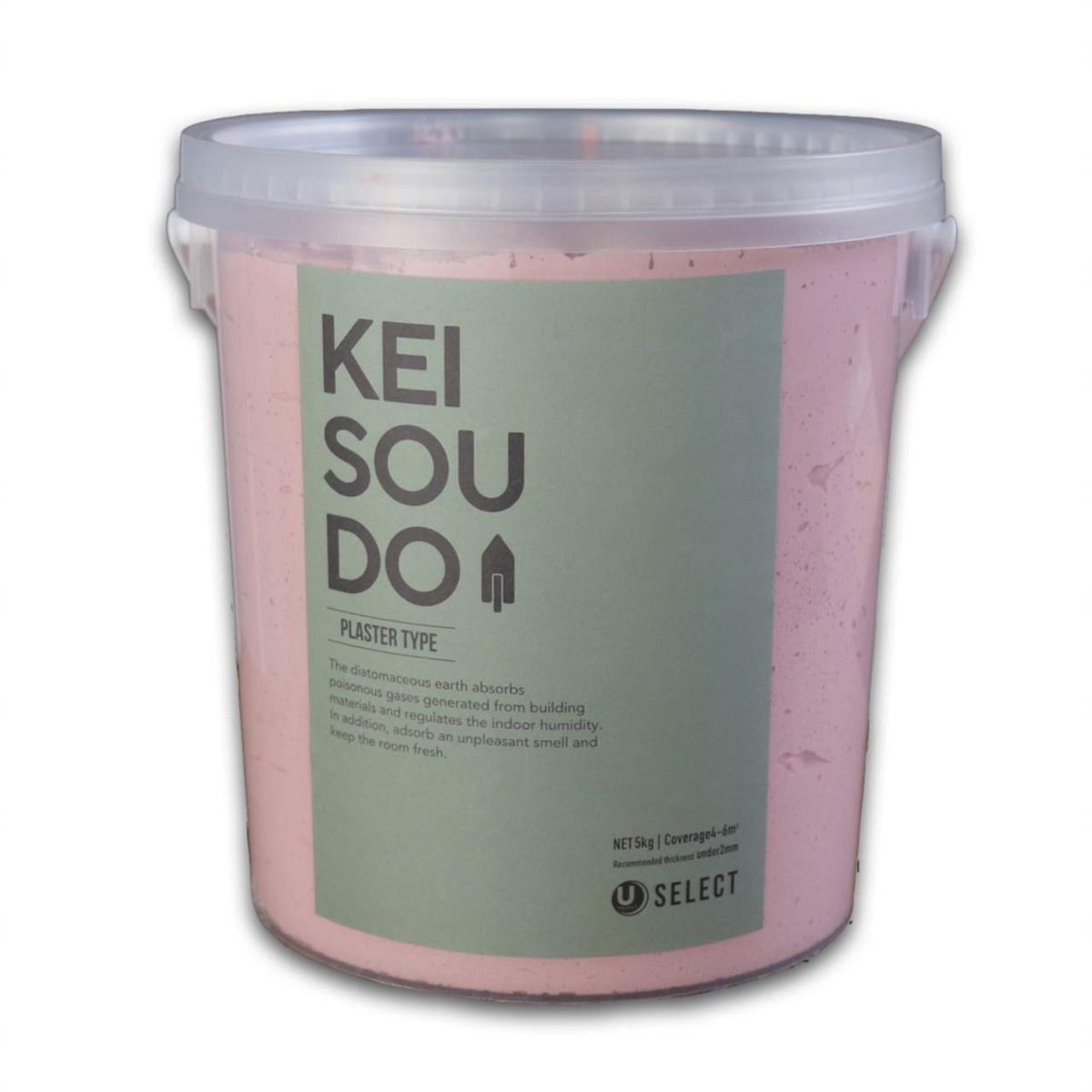 KEISOUDO U-SELECT(ユーセレクト) ケイ藻土 左官 ペンキ塗り壁 壁材 絵の具PLASTER TYPE 5kg CANDY