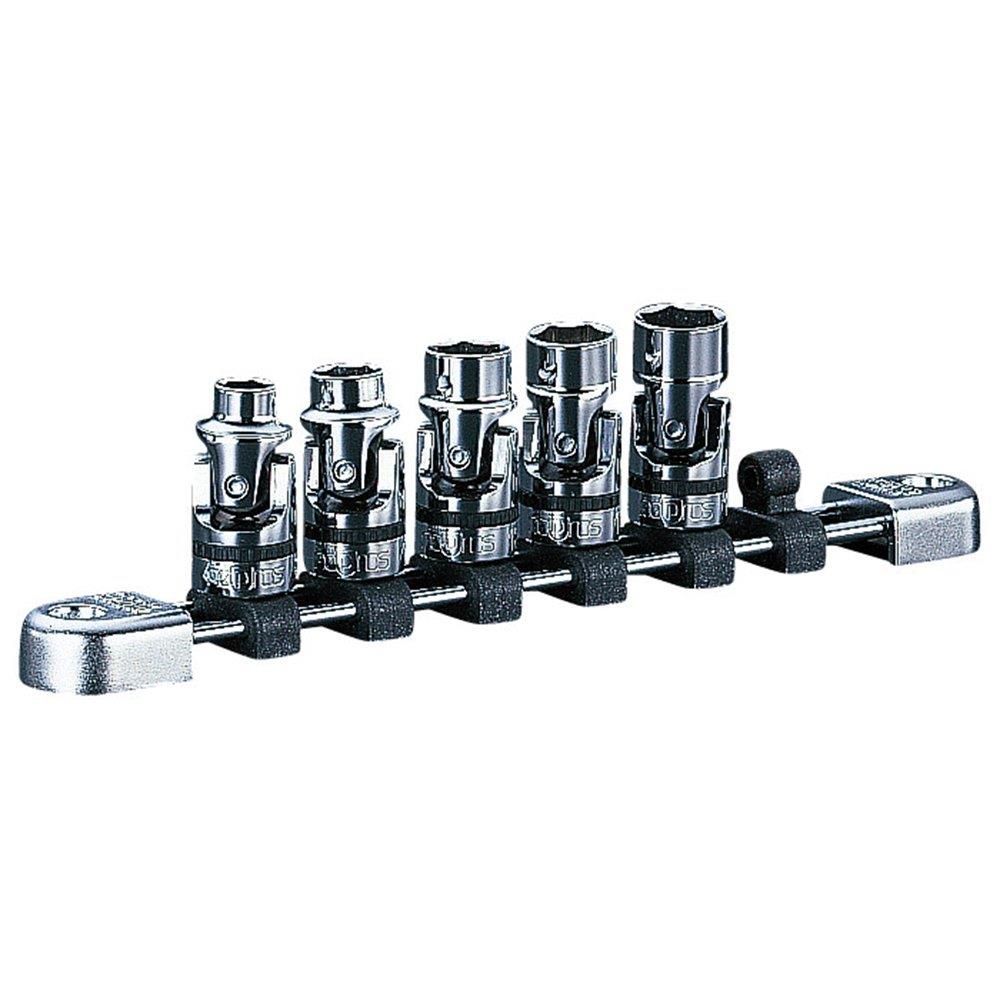 京都機械工具(KTC) ネプロス 9.5mm (3/8インチ) ユニバーサルソケット セット 5個組 NTB305JUA