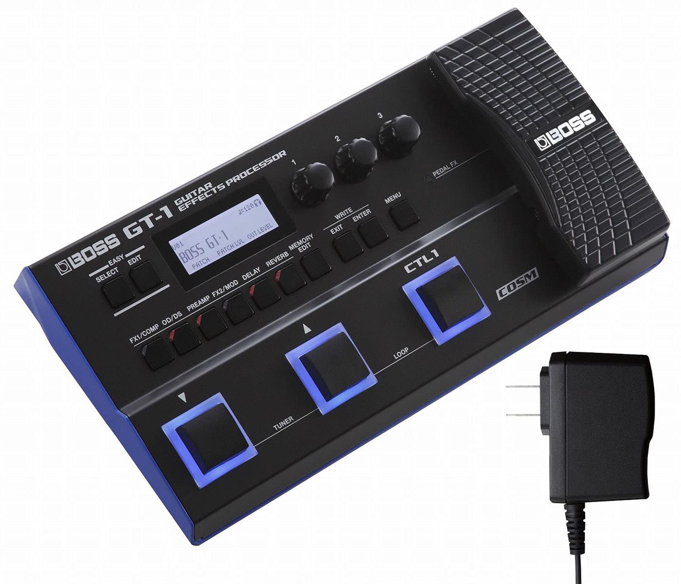 BOSS GT-1 マルチエフェクター 純正アダプター付きセット|kai-shop 店