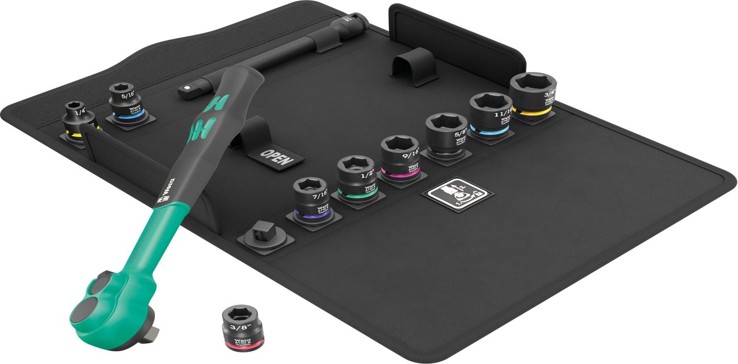 WERA ヴェラ 差込角3/8DR 11点組 コンフォートラチェットセット 表現スタイルボックス席入り口・入口 005531