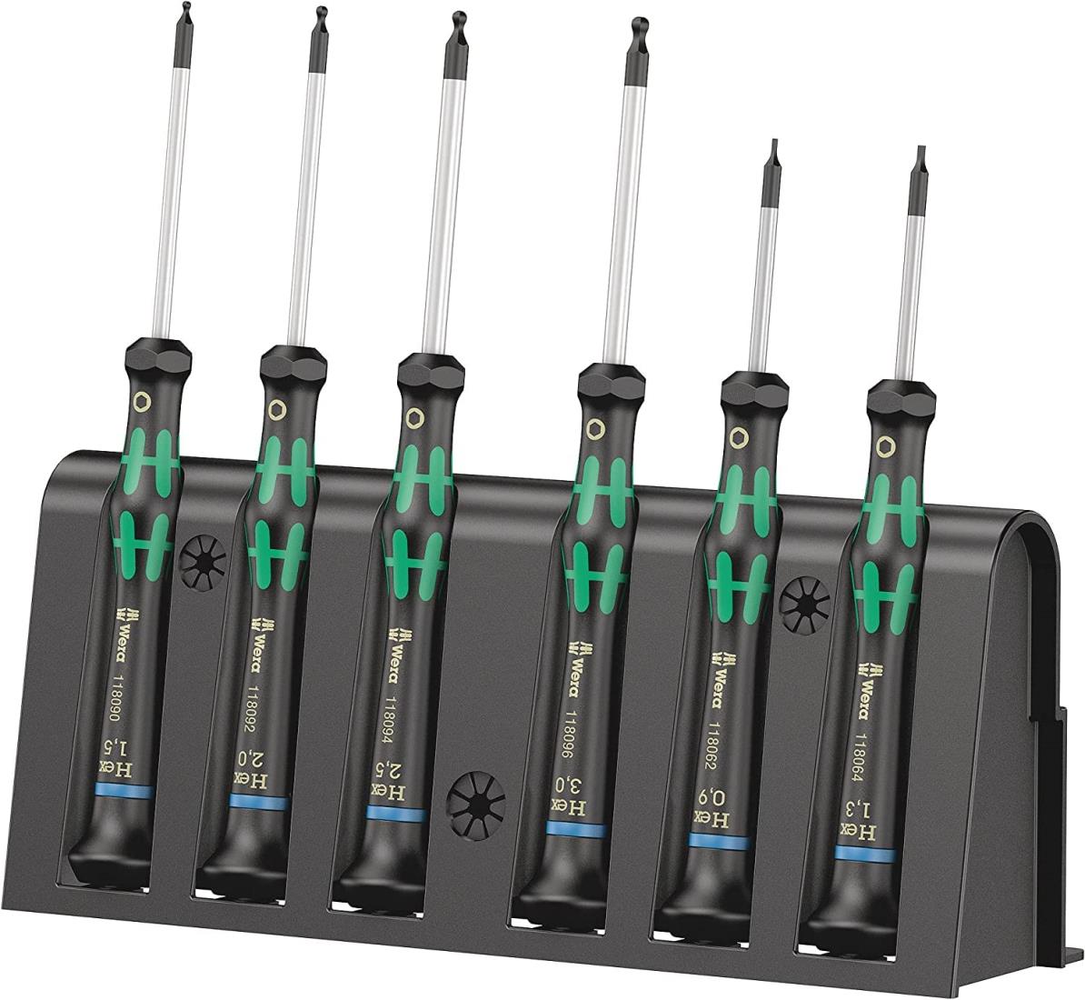 WERA ヴェラ 6本組 詳しい用いじり打ちきりトルクスドライバーセット 仕合わせ付 118156