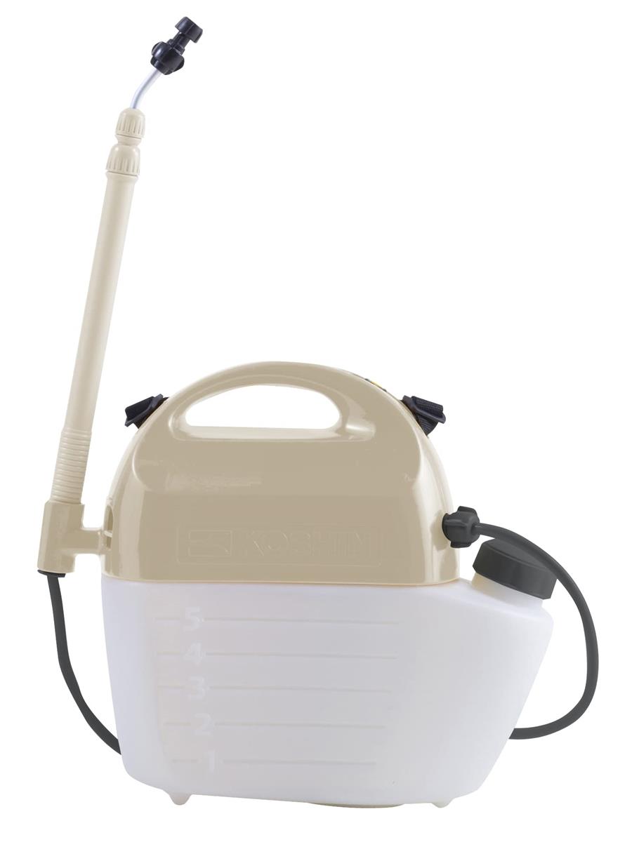 工進(KOSHIN) 蓄電池式 噴霧器 GT-5HDR 除草専用 小型 軽さ 5L 肩かけ式 御機嫌力強さ