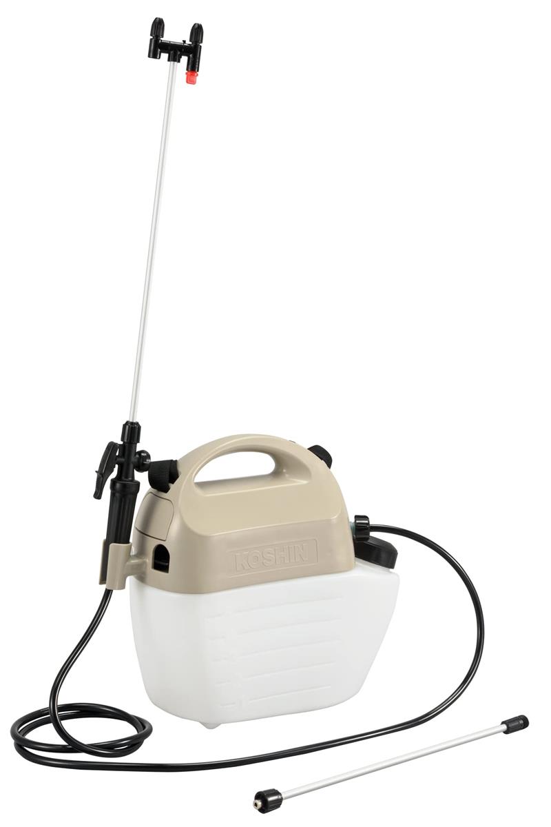 工進(KOSHIN) 蓄電池式 噴霧器 GT-5固定ディスク 除草 防疫 小型 軽さ 5L 肩かけ式 御機嫌力強さ