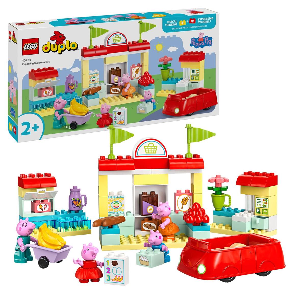 レゴ(LEGO) デュプロ ペッパピッグ ペッパピッグ 百貨店でおかいもの 手あそび 手あそび 生まれ落ちる日 差し上げ物 立ちはだかる 知育 お坊っちゃん お嬢さん ちびっ子 1歳半 2歳 4歳 赤ちゃん ごっこ命のせんたく おままごと 10434