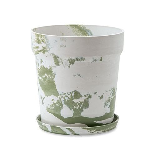 ポッシュリビング 植木鉢 アーバンプランツポット 約φ32.5×H34cm ミルク/ピスタチオ 81148
