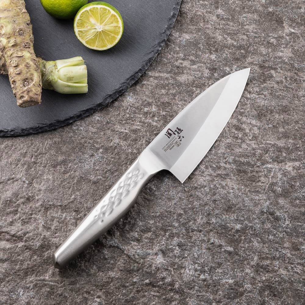 業務用　関孫六　高級包丁　出刃包丁　相出刃　180mm ステンレス　包丁⑵