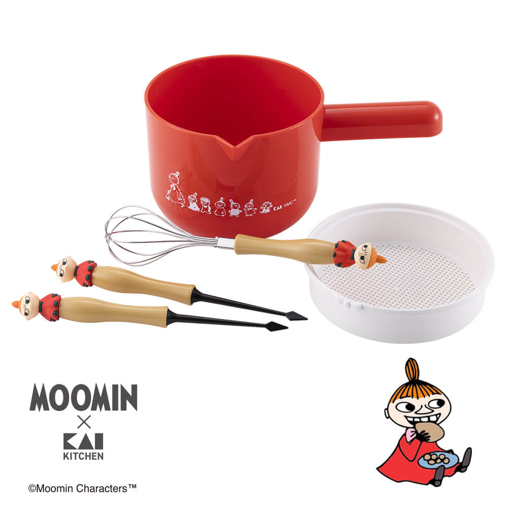 【10％OFF：スーパーSALE限定】貝印 ムーミン たこ焼きセット（リトルミイ）画像