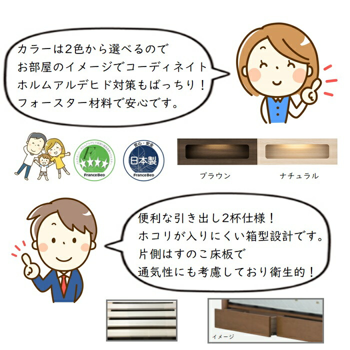 フランスベッドベッドフレームアニバーサリー70C