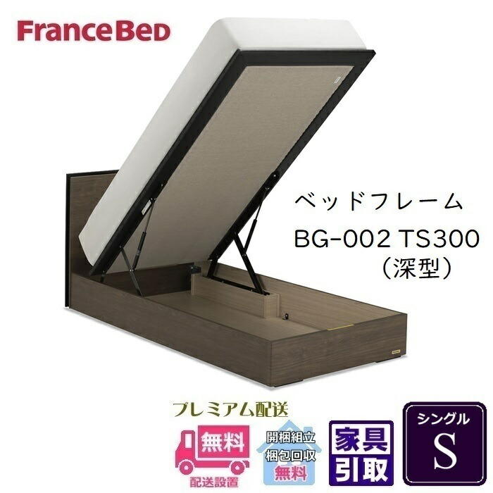 フランスベッド BG-002-300TS シングル 【開梱組み立て設置無料】跳ね上げベッド BG-002 縦跳ね上げ TS300