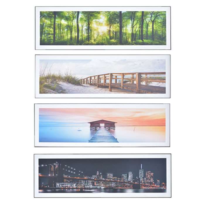 【北海道・沖縄・離島配送不可】【代引不可】アートパネル 140ｘ45cm 横長 ワイドタイプ 風景 景色 金具付き アート 絵 フォトグラフ インテリア 装飾 東谷 ART-201