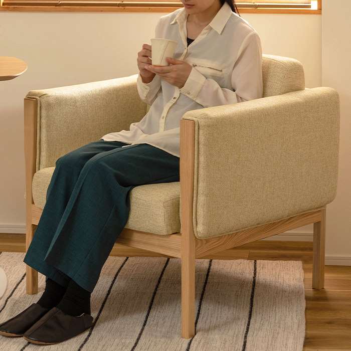 ソファ ソファー 北欧 1人掛け 椅子 おしゃれ アーム付き チェア