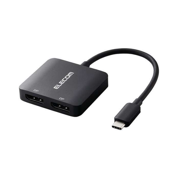 【沖縄・離島配送不可】【代引不可】USB Type-C - DisplayPort 変換 ( USB-C プラグ to DP ×2 ) 8K 30Hz タイプC ポート搭載 Windows Mac Chromebook iPhone iPad Android 等対応 ブラック エレコム AD-CDP2BK2 10,942円