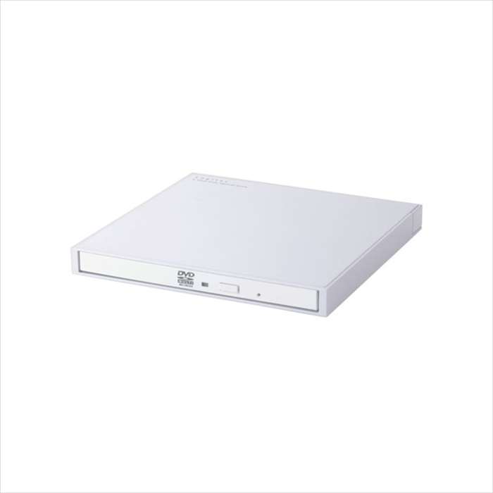 【代引不可】外付け DVDドライブ ( CD / DVD ) USB 2.0 Type-Cケーブル付属 書込み/再生/編集 バスパワー M-DISC対応 超薄型 軽量 【 Windows Chrome Mac 対応 】 ホワイト ロジテック LDR-PXA8CU2VWH