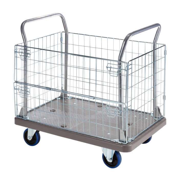 【沖縄・離島配送不可】【代引不可】かご付き台車 CART-FA13GY サンワサプライ CART-FA13GY