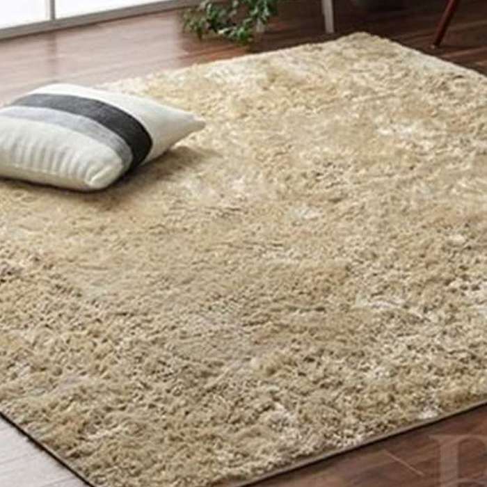 【代引不可】引っ敷き 矩形 シャギー 長毛   約3畳 約200×250珊 制菌製造 洗える オール季節 滑りにくい製造 熱っぽい引っ敷き相応う【ベージュ】 IKEHIKO 3985139 インテリア・寝具・収納-カーペット・マット・畳-カーペット・ラグ
