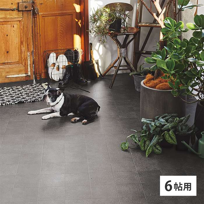 【北海道・沖縄・離島配送不可】【代引不可】ペット対応 クッションフロア カーペット 6帖用 クレイブロック HAGIHARA 700040517
