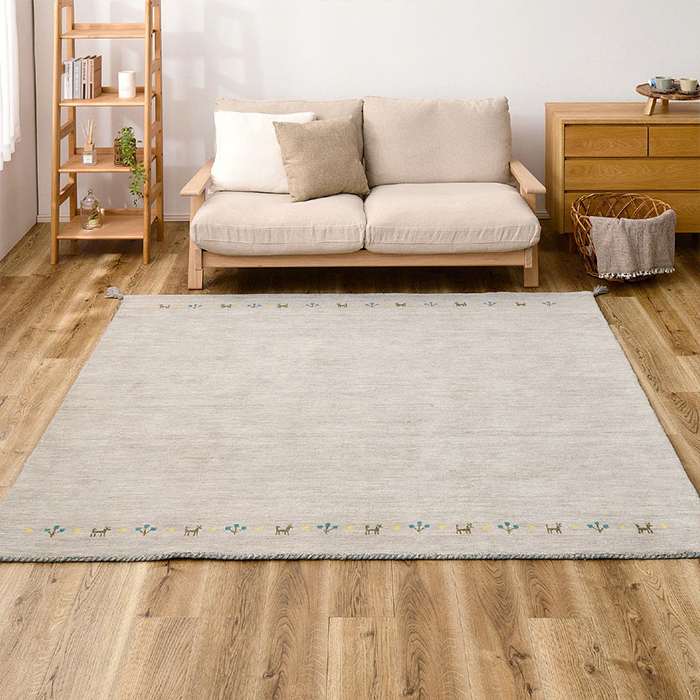 【北海道・沖縄・離島配送不可】【代引不可】ギャッベ ラグ GABBEH TX 約190×240cm グレー インテリア 新生活 HAGIHARA 270104027 24,105円