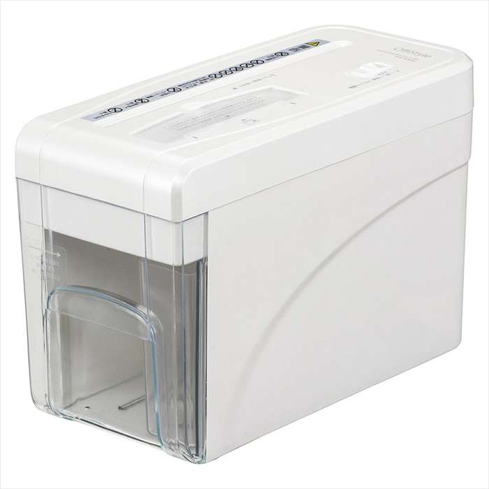 卓上クロスカットシュレッダー（静電容量3.2リッター/A4相応う/62dB/白いこと） OHM SHR-SD05C