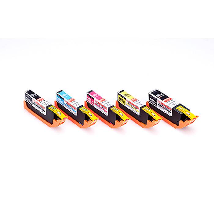 【代引不可】CANON キヤノン用 エコカートリッジ 交換用インクタンク 互換インクカートリッジ 5色セット カラークリエーション CC-C380381XL5PK