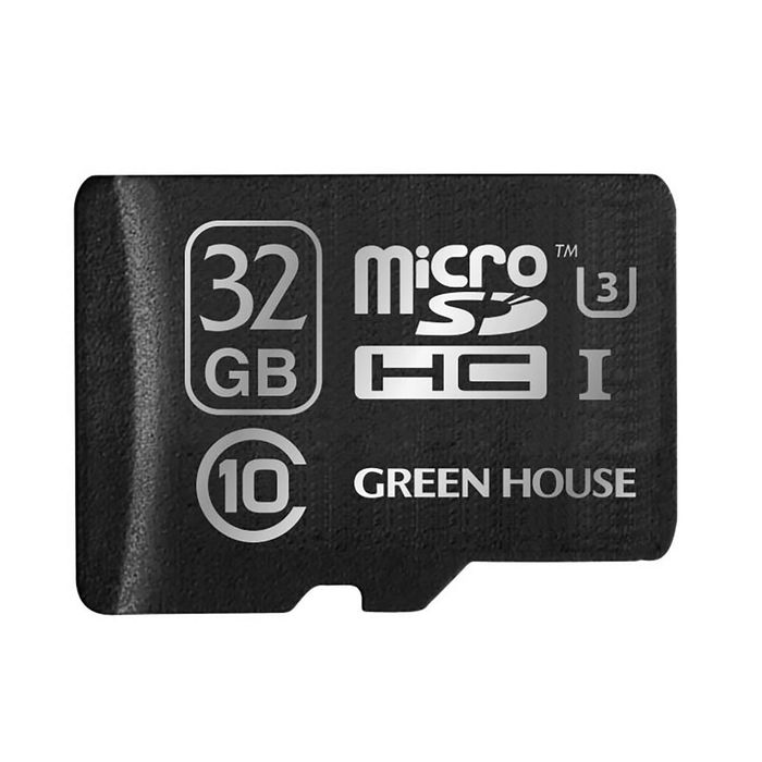 【沖縄・離島配送不可】microSDHCカード 32GB UHSスピードクラス3対応 完全防水設計 SDメモリーカード変換アダプタ付属 ハードケース付 グリーンハウス GH-SDMRHCUA32G