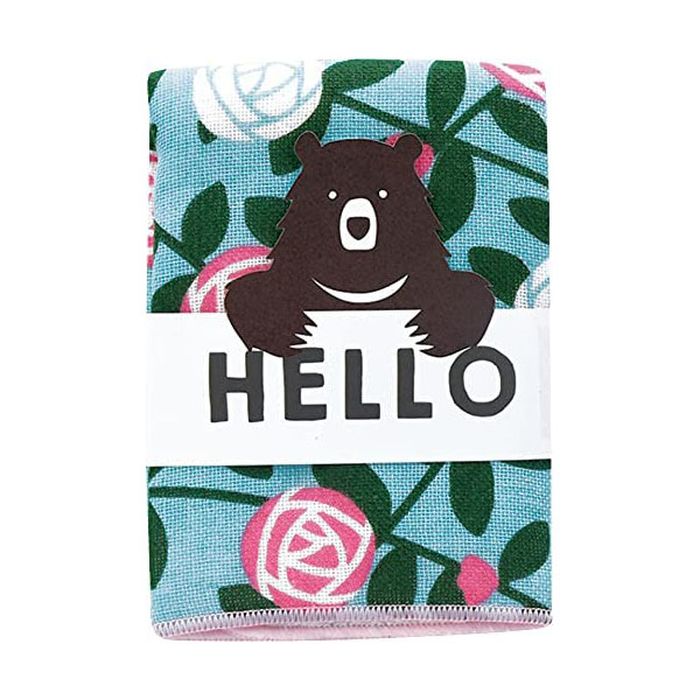 日本製 Hello ハンカチタオル 花柄 Bear タオルハンカチ ハンドタオル