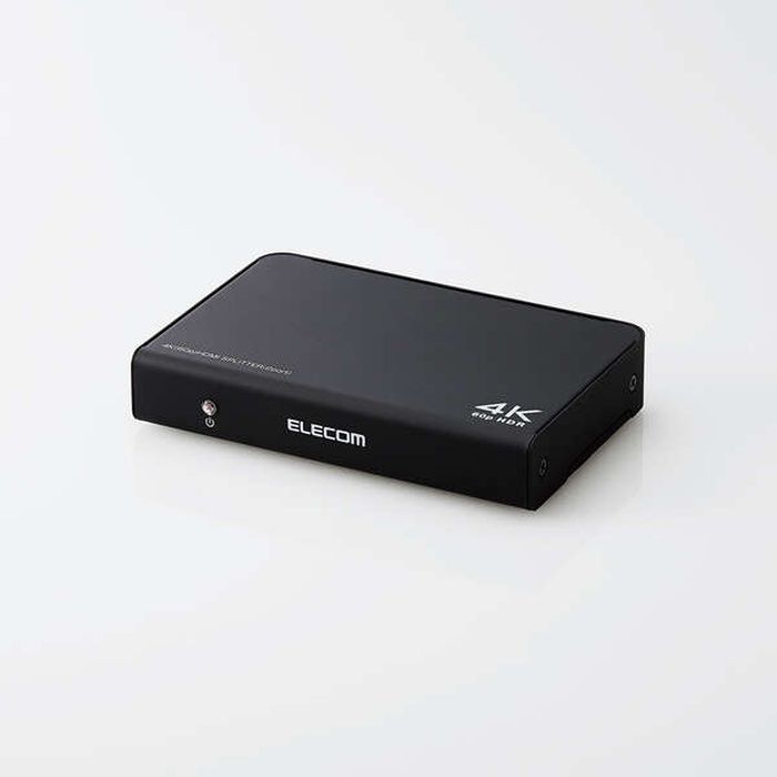 【沖縄・離島送りとどける不可】【代引不可】HDMI分かち合う器 4K60サイクル相応う 18Gbps 2界面 1インプット/2最終生産物 金属元素筐体 か細い印字機 ACアダプタ属する 高細細しい 失しゃあがる感 小間絵 分かち合う エレコム VSP-HDP12BK