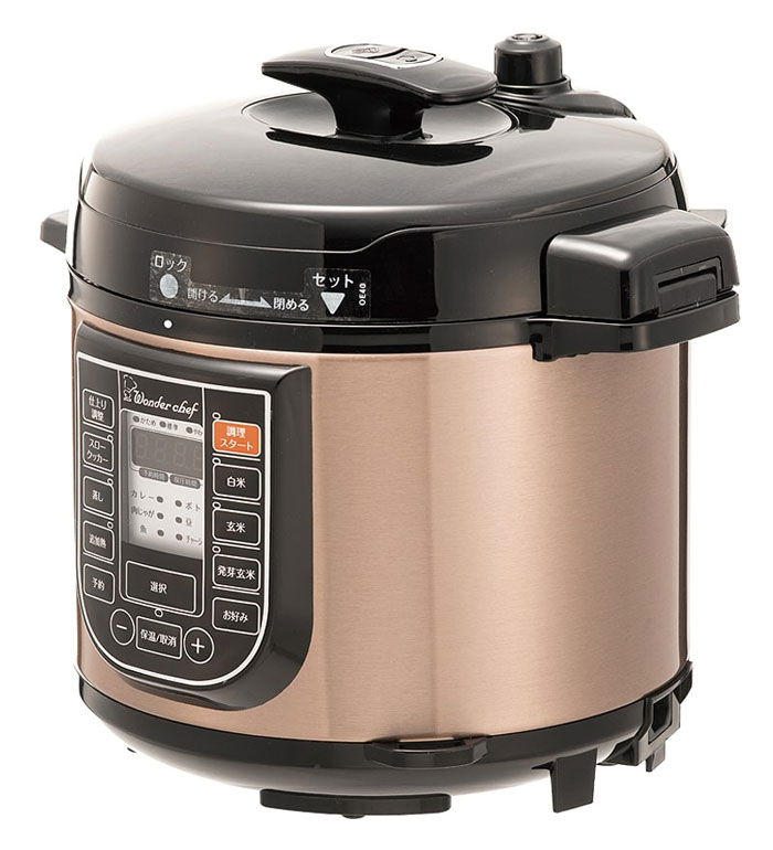 人気特価激安 楽天市場 沖縄 離島配送不可 電気圧力鍋 楽ポン 家庭用 マイコン電気圧力鍋 4l 4リットル 家族3 4人用 クッキングブック付き ワンダーシェフ Oedc40 補聴器専門店 快聴生活 日本産 Pay Makan Place