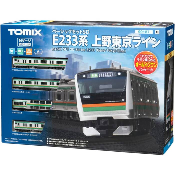 【沖縄・離島配送不可】Nゲージ ベーシックセットSD E233-3000系上野東京ライン 鉄道模型 ジオラマ 車両 トミーテック 90187