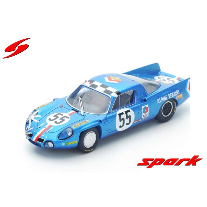 スパーク 1/43 アルパイン A210 No.55 1968 ル・マン24時間 14位 J-C.アンドリュー/J-P.ニコラス Spark Japan S4375