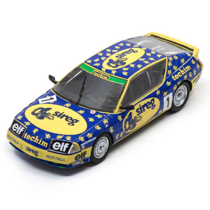 【沖縄・離島配送不可】スパーク 1/43 アルピーヌ V6 ターボ 1988 ルノー エルフ ターボ ヨーロッパカップ チャンピオン #1 M.シガーラ Spark Japan S7333