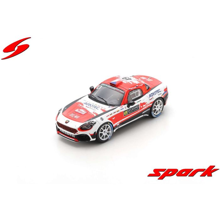 【沖縄・離島配送不可】スパーク 1/43 アバルト 124 ラリー RGT 2022 モンテカルロ ラリー #49 SPARK JAPAN S6701