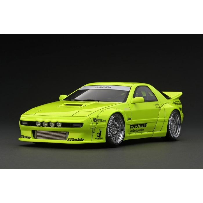 【沖縄・離島配送不可】1/18 イグニッションモデル PANDEM RX-7 (FC3S) Yellow ミニカー 模型 ティーケー・カンパニー IG2912