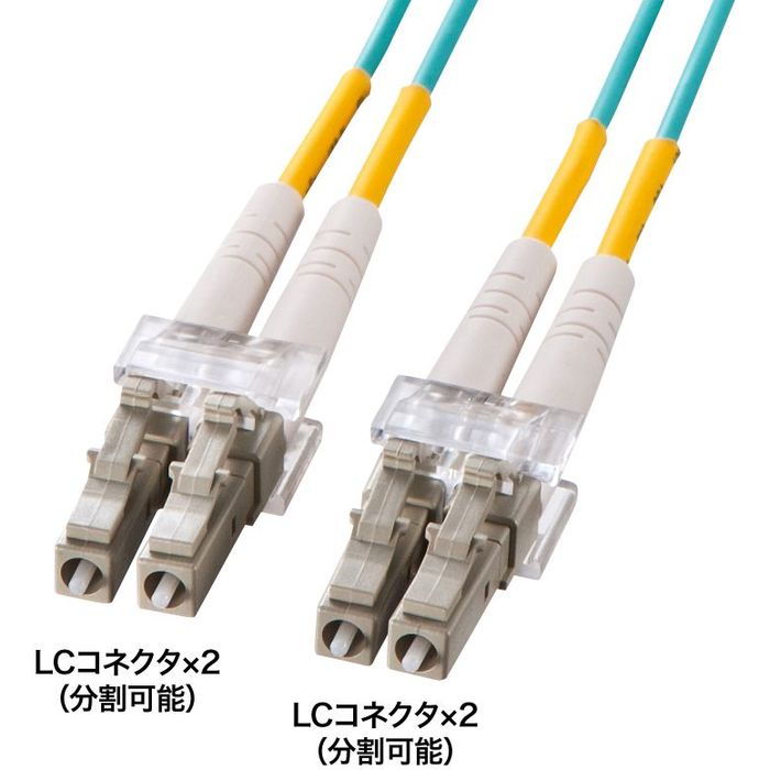 【沖縄・離島送りとどける不可】【代引不可】眼鏡型光衣料繊維有線テレビ（マルチ50μmOM3、LC×2-LC×2、5m） サンワサプライ HKB-OM3LCLC-05N