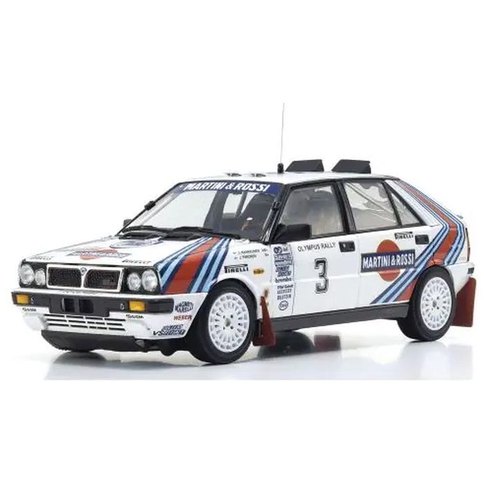 【沖縄・離島配送不可】京商オリジナル 1/18 ランチア デルタ HF 4WD オリンパス ラリー ウィナー 1987 #3 京商 KS08960E